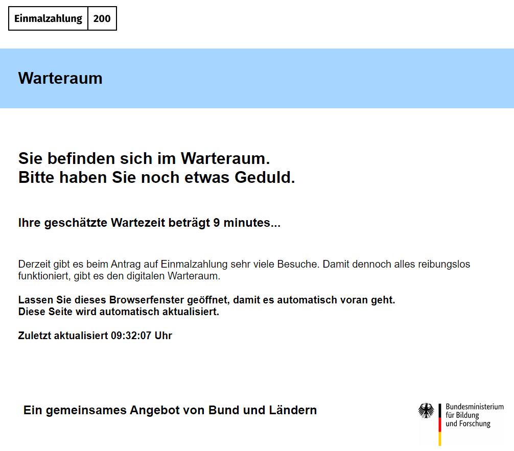 Realsatire - Warteraum auch digital